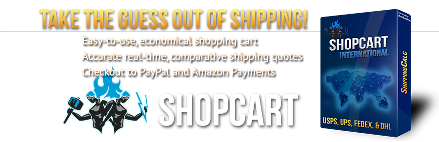 Accurate shipping rates for our HTML cart