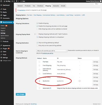 Enable AuctionInc ShippingCalc Module