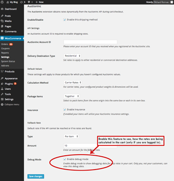 Use Debug Mode for Rate Calculation Details